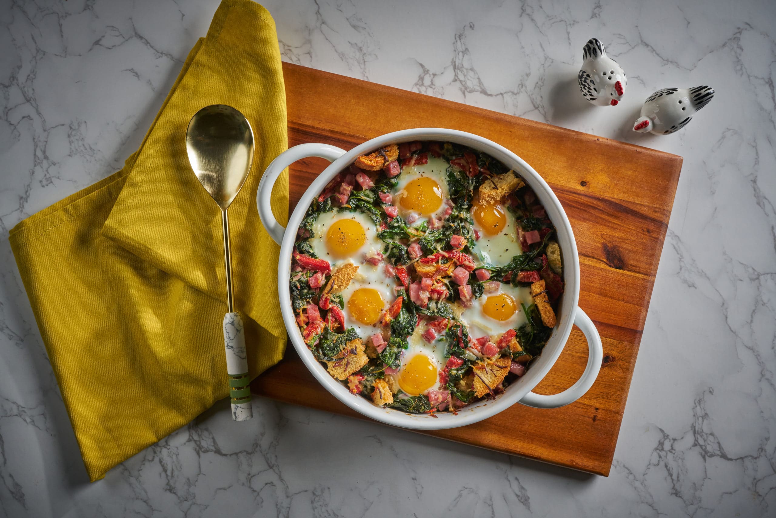 Greens, Eggs & Ham Casserole - Fresh Express