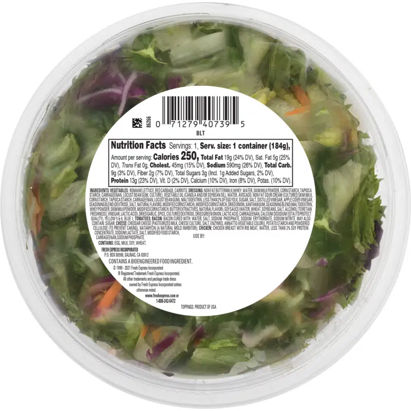 Gourmet Cafe Salads® BLT Salad Kit