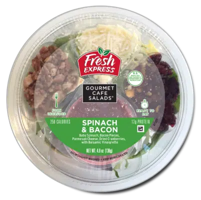 Gourmet Cafe Salads® Spinach & Bacon