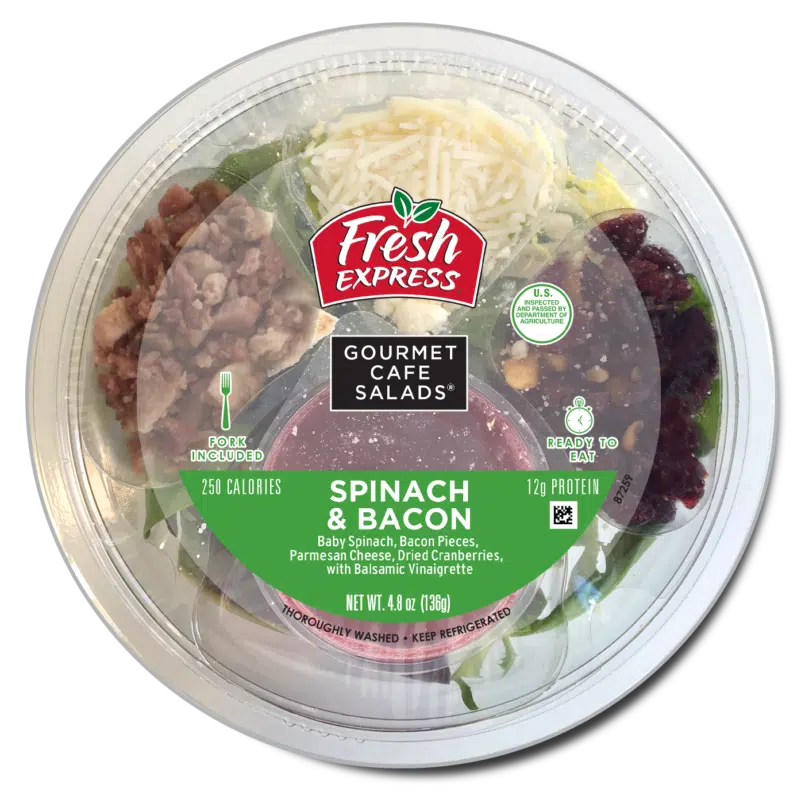 Gourmet Cafe Salads® Spinach & Bacon