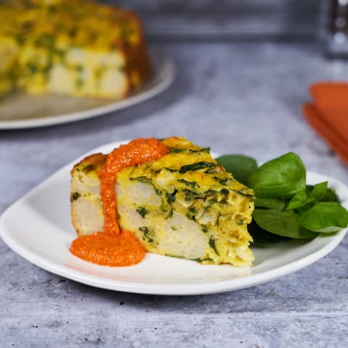 Cauliflower Spinach Cake