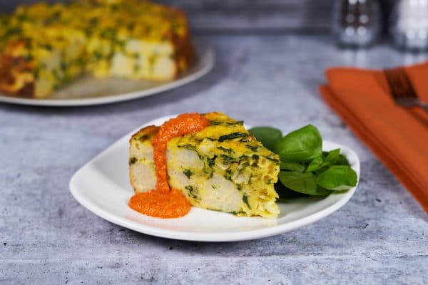 Cauliflower Spinach Cake