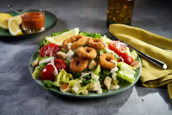 Calamari Caesar Salad