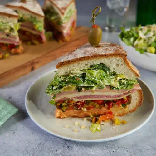 Muffuletta Caesar Sandwich 1