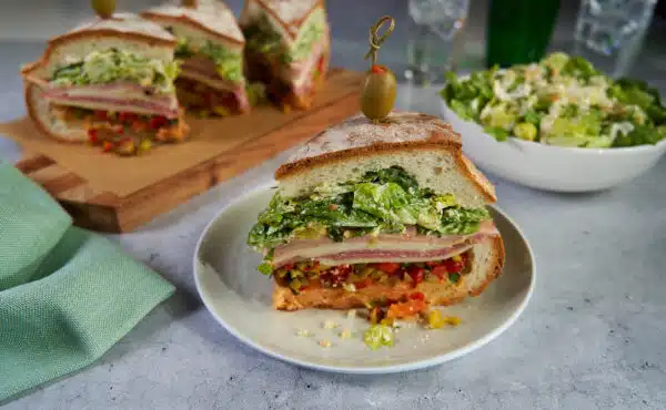 Muffuletta Caesar Sandwich 1