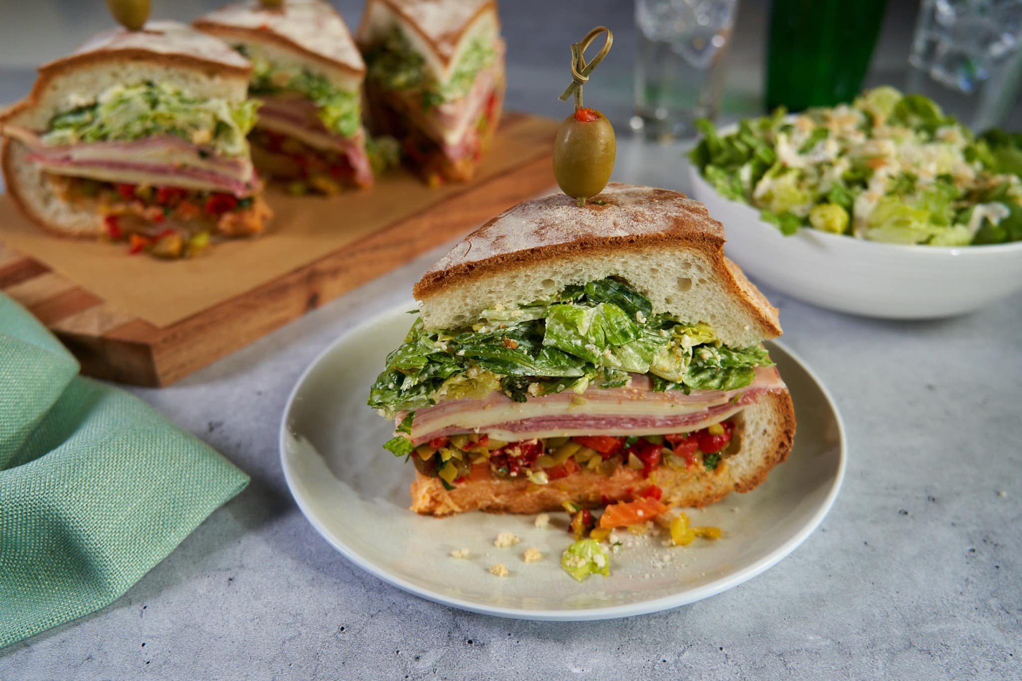 Muffuletta Caesar Sandwich 2