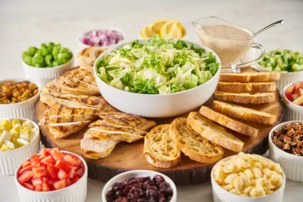 Chicken Caesar Salad Charcuterie Board