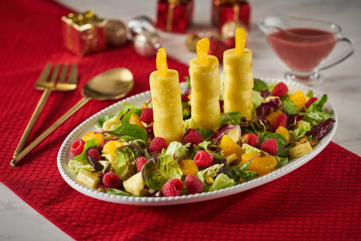 Pineapple Candle Salad