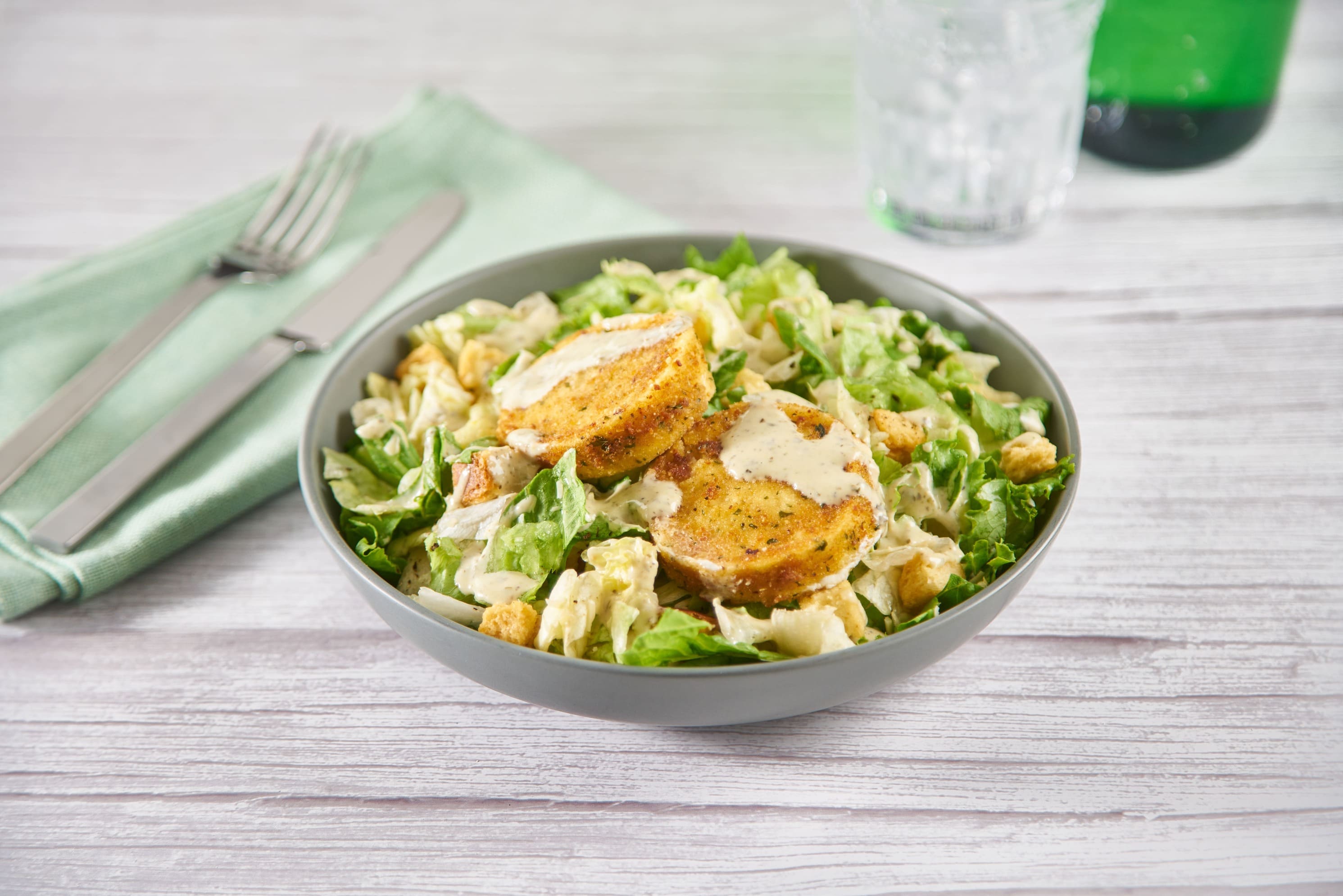 Mozzarella Fritter Salad