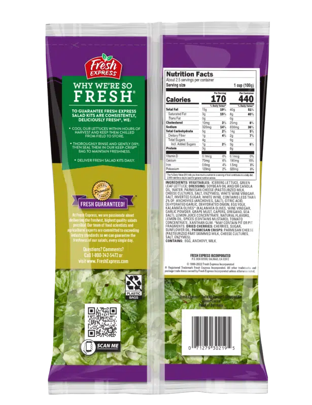 Twisted Pesto Caesar Chopped Salad Kit