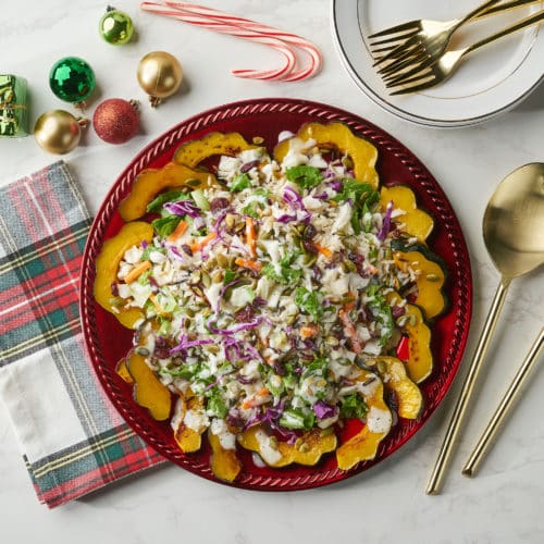 Holiday Wild Rice Squash Poppyseed Chopped Salad