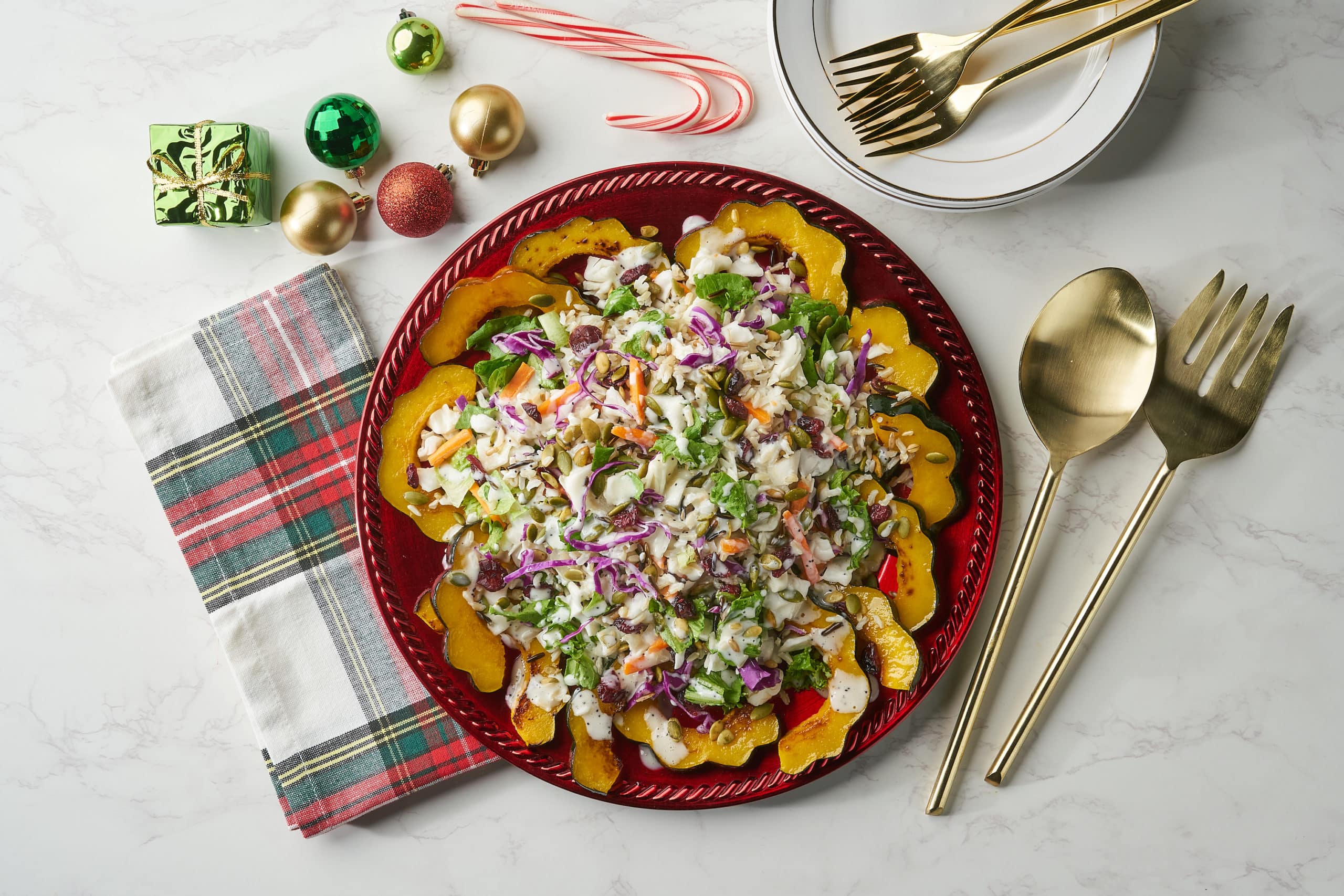 Holiday Wild Rice Squash Poppyseed Chopped Salad Fresh Express