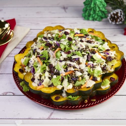 Holiday Wild Rice Squash Poppyseed Chopped Salad