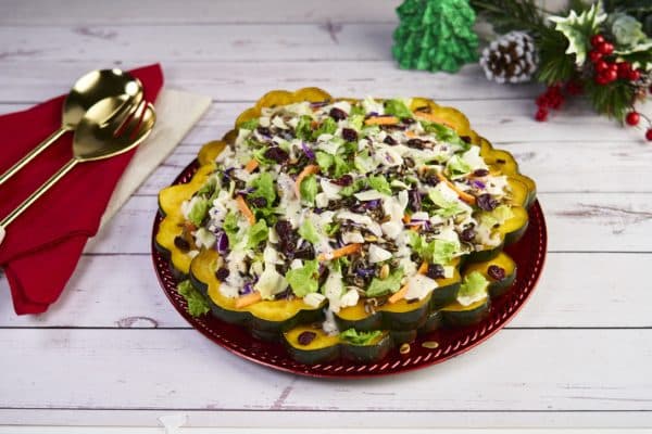 Holiday Wild Rice Squash Poppyseed Chopped Salad