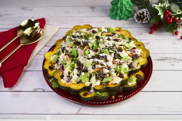 Holiday Wild Rice Squash Poppyseed Chopped Salad