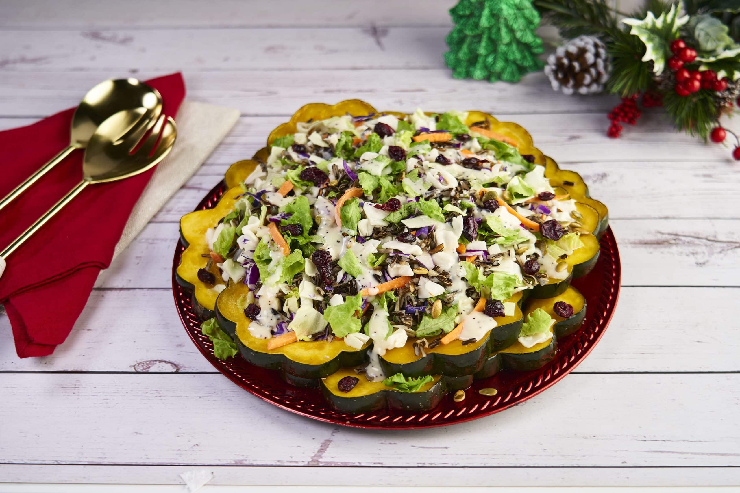 Holiday Wild Rice Squash Poppyseed Chopped Salad Fresh Express