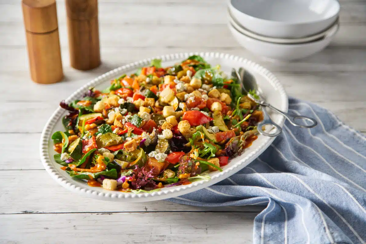 Ratatouille & Spinach Salad