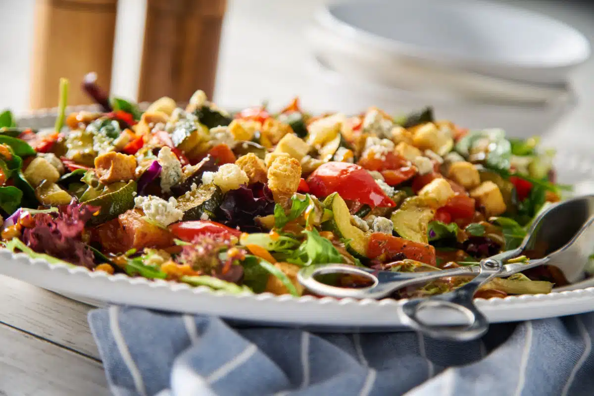 Ratatouille & Spinach Salad