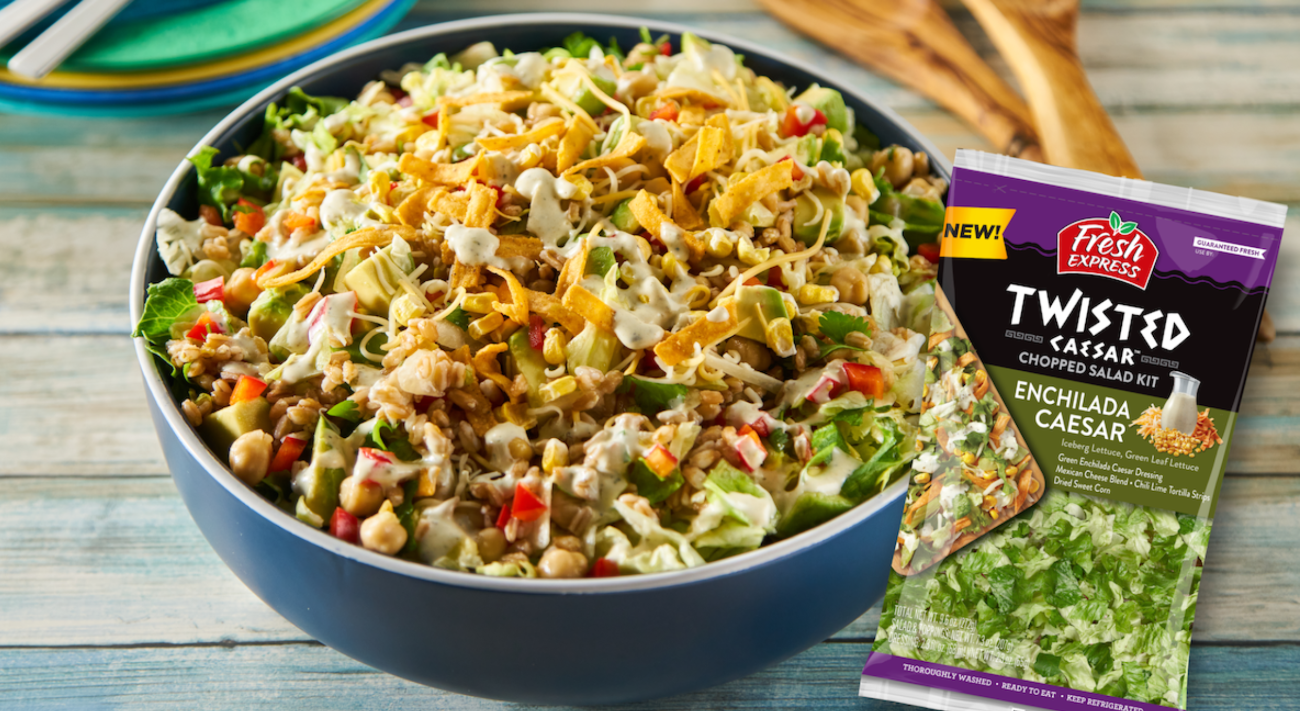 New Fresh Express salad kits channel restaurant recipes