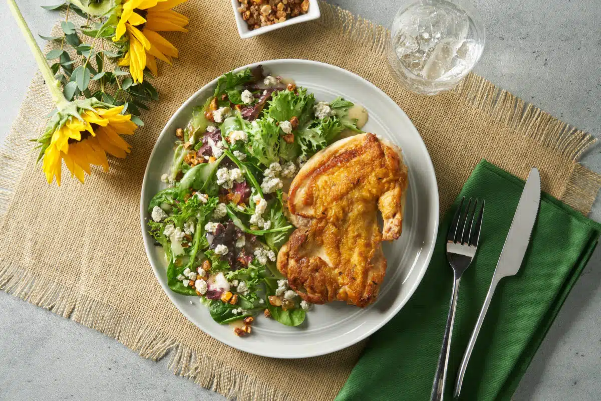 Brick Chicken with Pear Gorgonzola Salad Kit