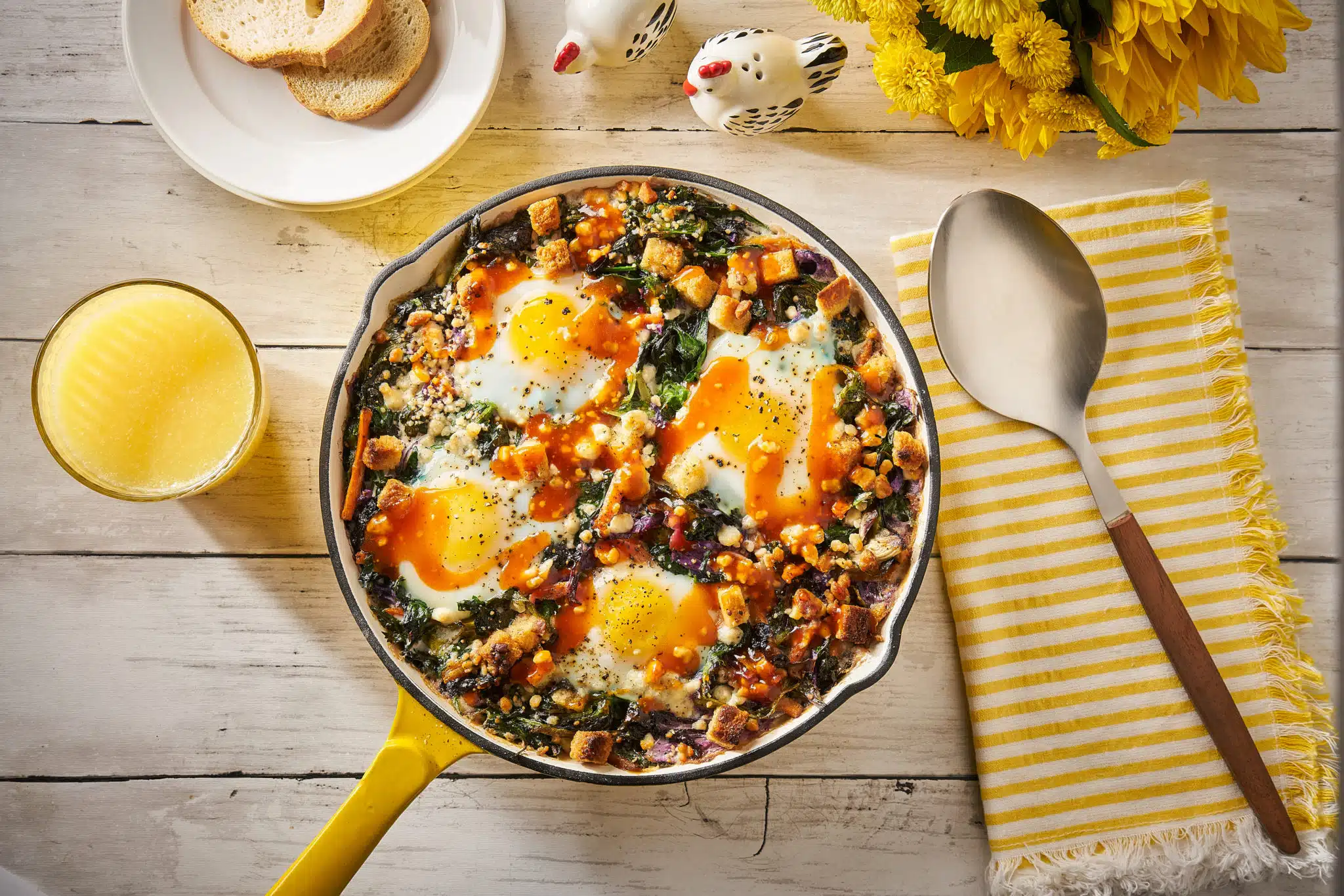 French Shirred Breakfast Eggs