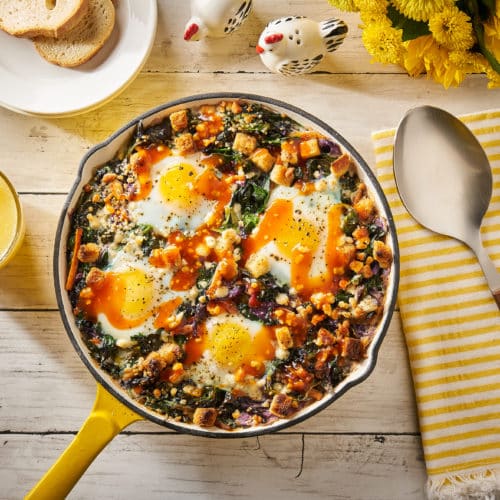 French Shirred Breakfast Eggs