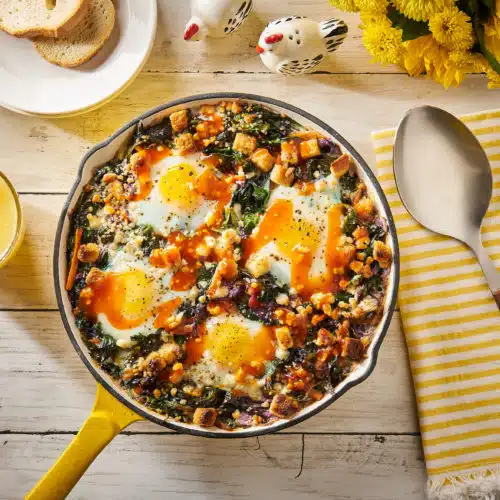 French Shirred Breakfast Eggs
