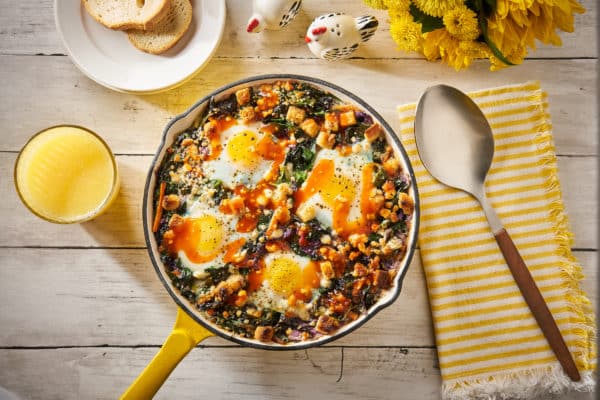 French Shirred Breakfast Eggs