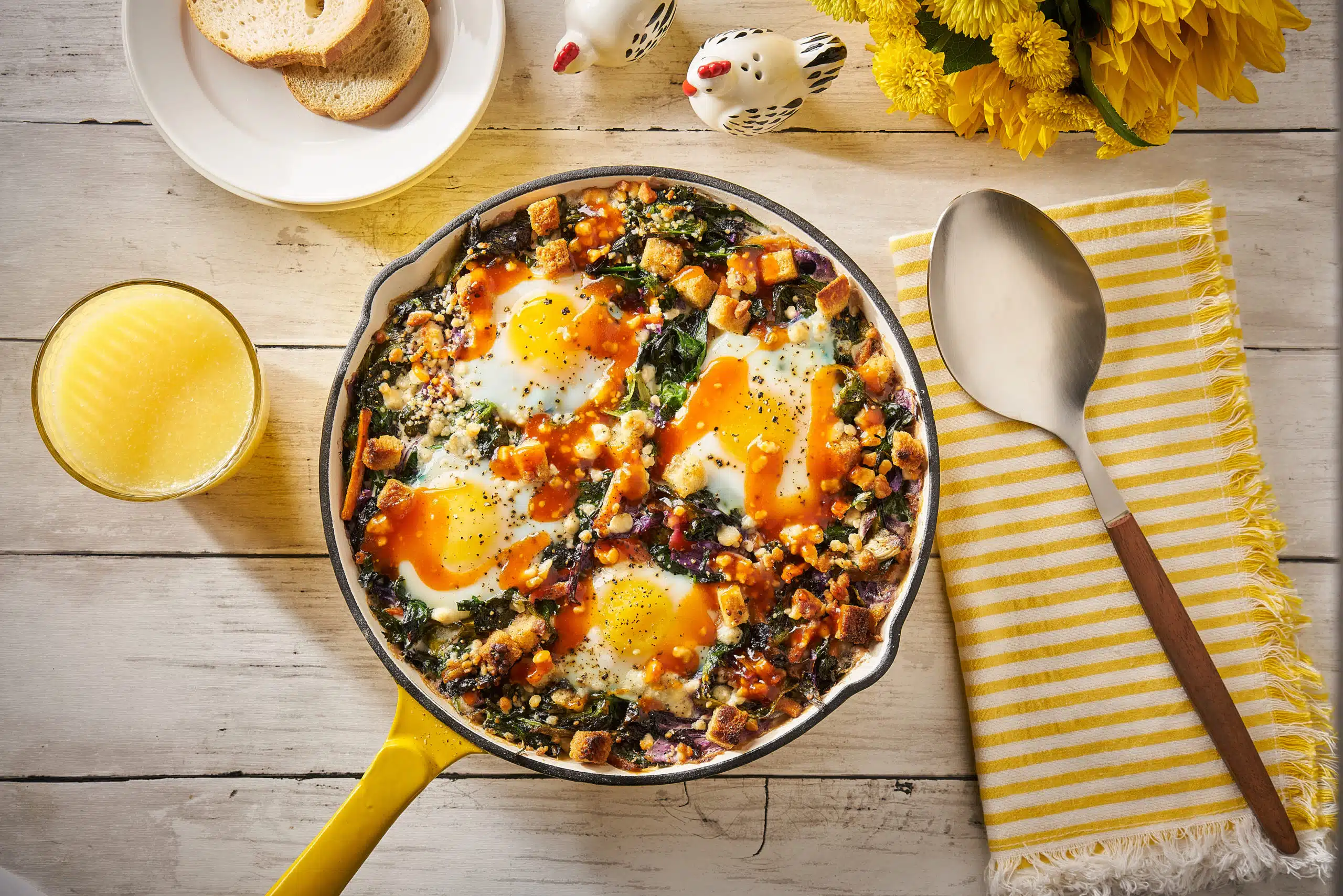 French Shirred Breakfast Eggs