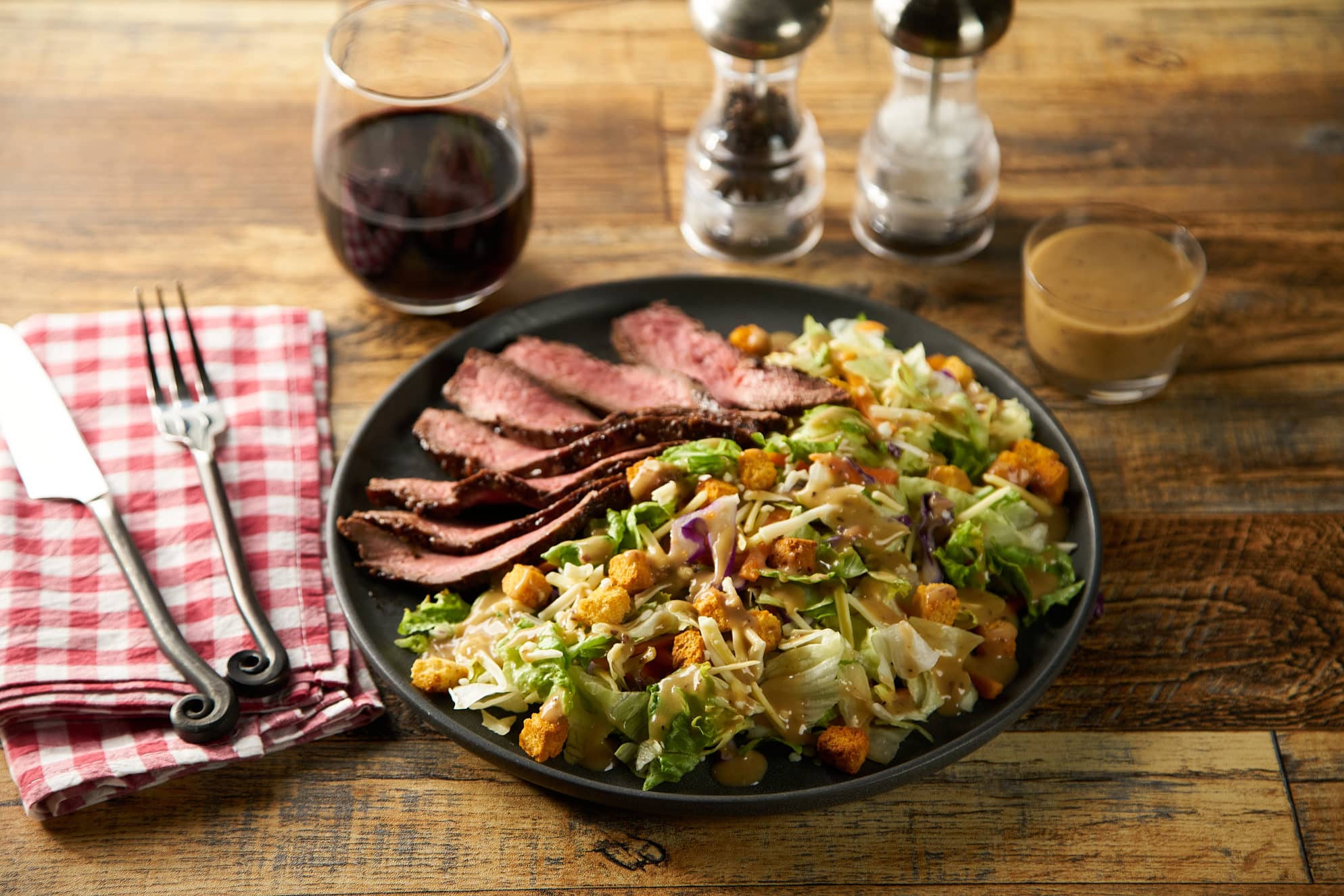 Grilled Texas Flank Steak with Smokehouse Chopped Salad Kit - Fresh Express