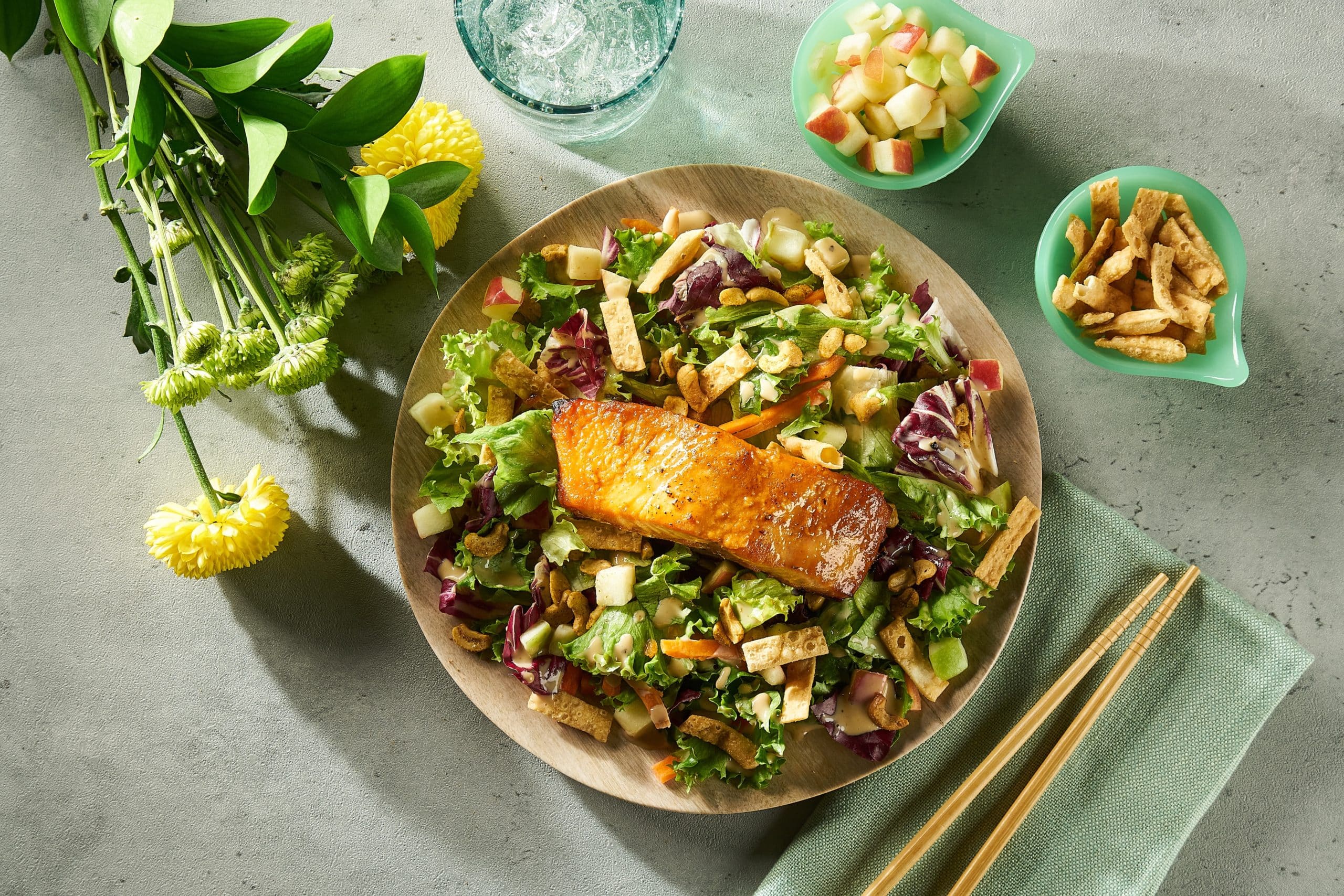 Miso Salmon Asian Apple Salad - Fresh Express