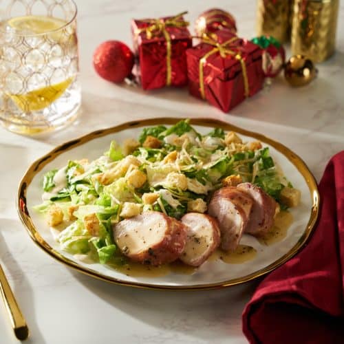 Creamy Truffle Caesar Proscuttio Wrapped Chicken Salad