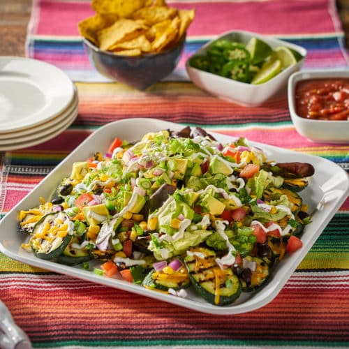 Grilled Zucchini Nachos