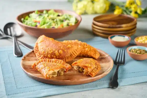 Ground Turkey Empanadas with Creamy Goddess Salad