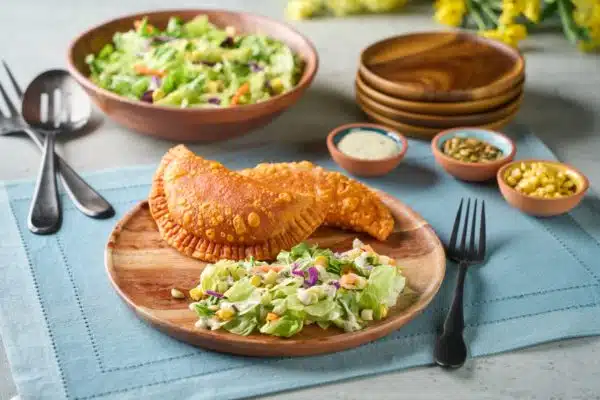 Ground Turkey Empanadas with Creamy Goddess Salad