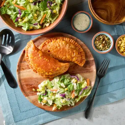 Ground Turkey Empanadas with Creamy Goddess Salad