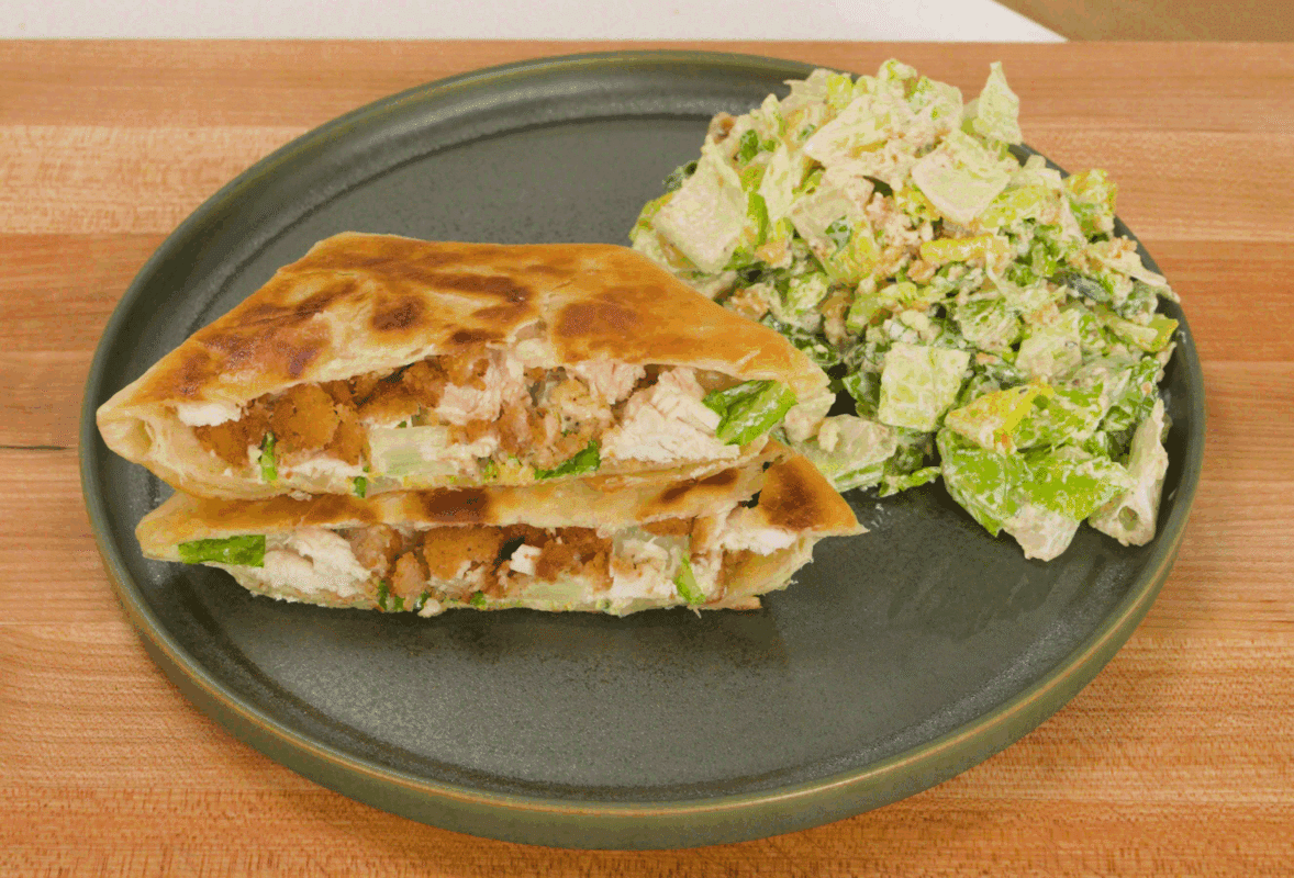 Chicken Caesar Salad Crunchwrap