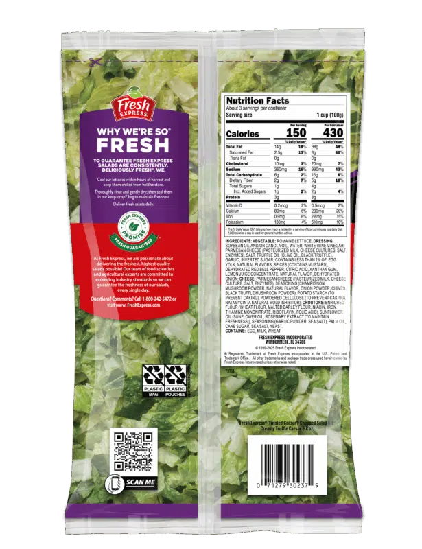 Twisted Caesar Creamy Truffle Caesar Chopped Salad Kit