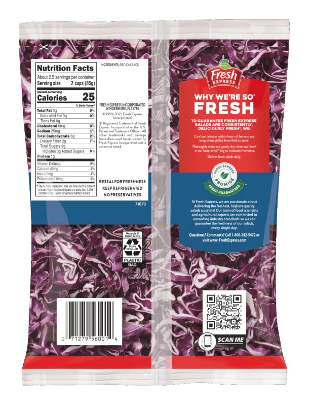 Shredded Red Cabbage