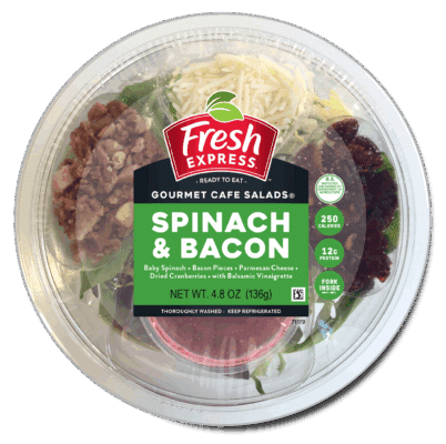 Gourmet Cafe Salads® Spinach & Bacon