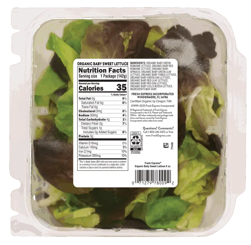 Baby Sweet Lettuce Organic