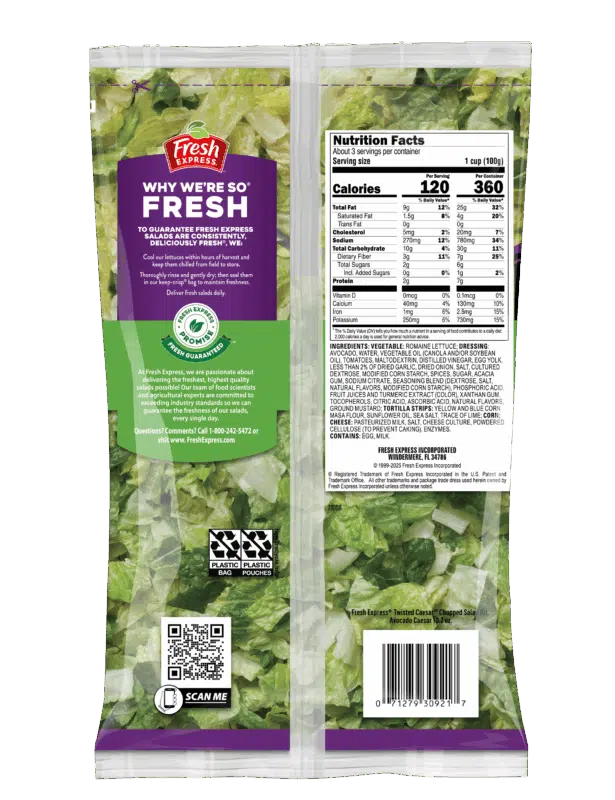 Twisted Caesar Avocado Caesar Chopped Salad Kit