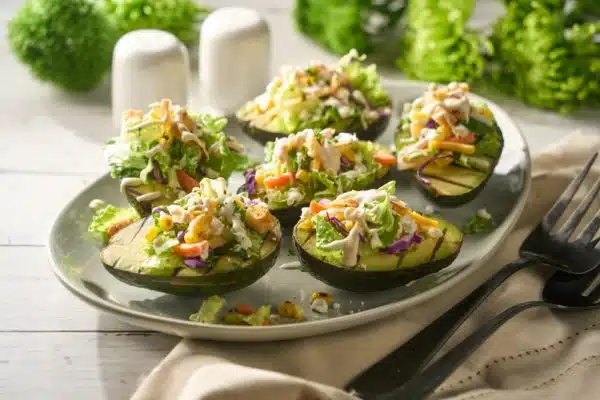 Farmhouse Ranch Creamy Elote-Style Avocados