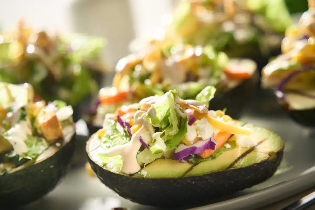 Farmhouse Ranch Creamy Elote-Style Avocados