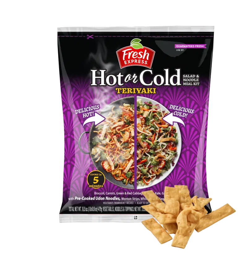 ENJOY OUR NEW TERIYAKI HOT OR COLD SALAD AND NOODLE MEAL KIT!