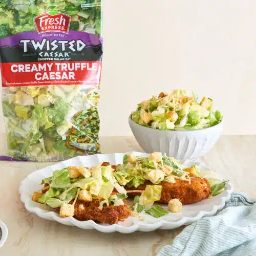 Recipe by Alia & Radwa Elkaffas - Twisted Creamy Truffle Caesar - Chicken