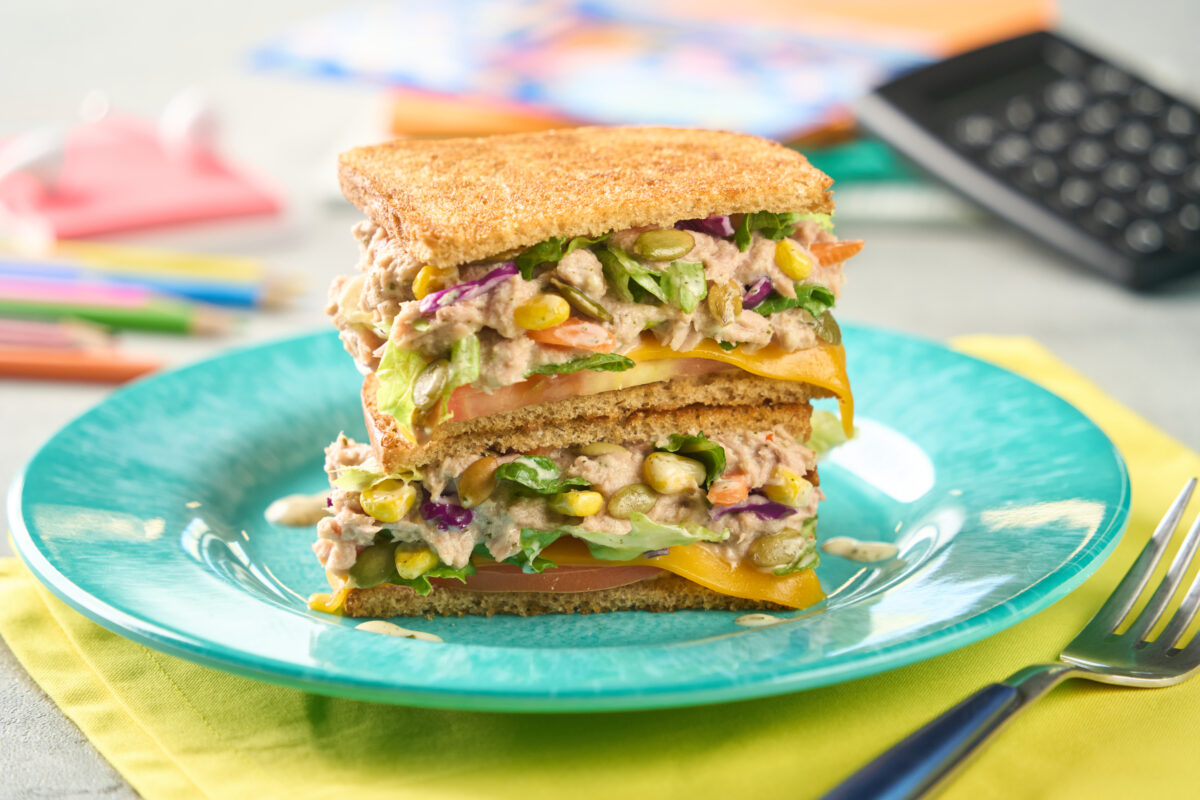 Easy Back-To-School Tuna Melt with Creamy Goddess