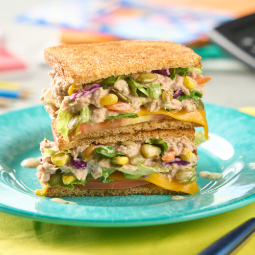 Easy Back-To-School Tuna Melt with Creamy Goddess