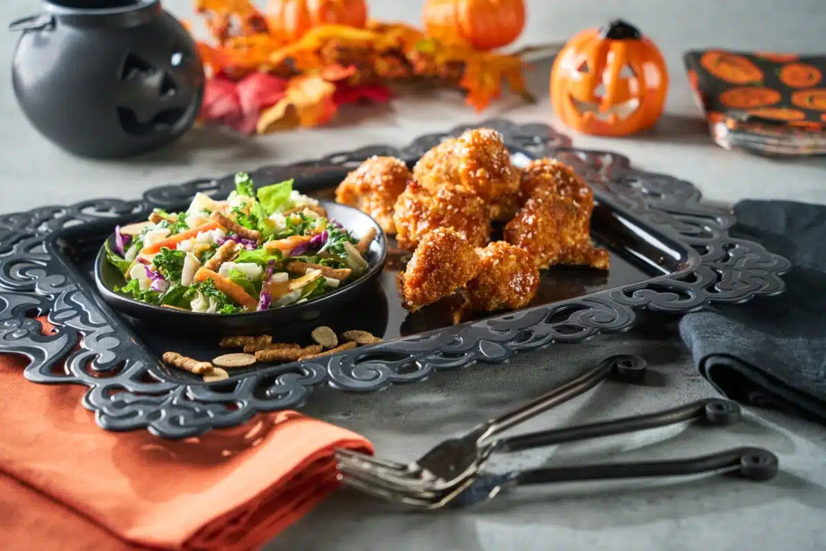 Gluten-Free Korean BBQ Cauliflower Bites with Orange Sesame