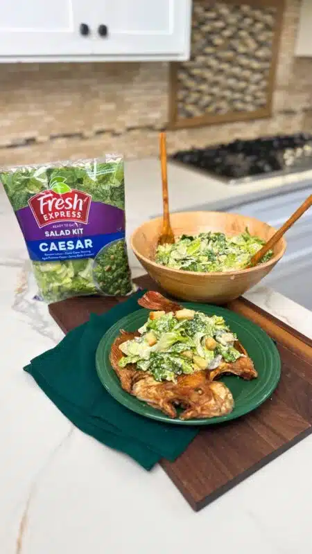Mojarra Frita Caesar Salad with the Caesar Salad Kit